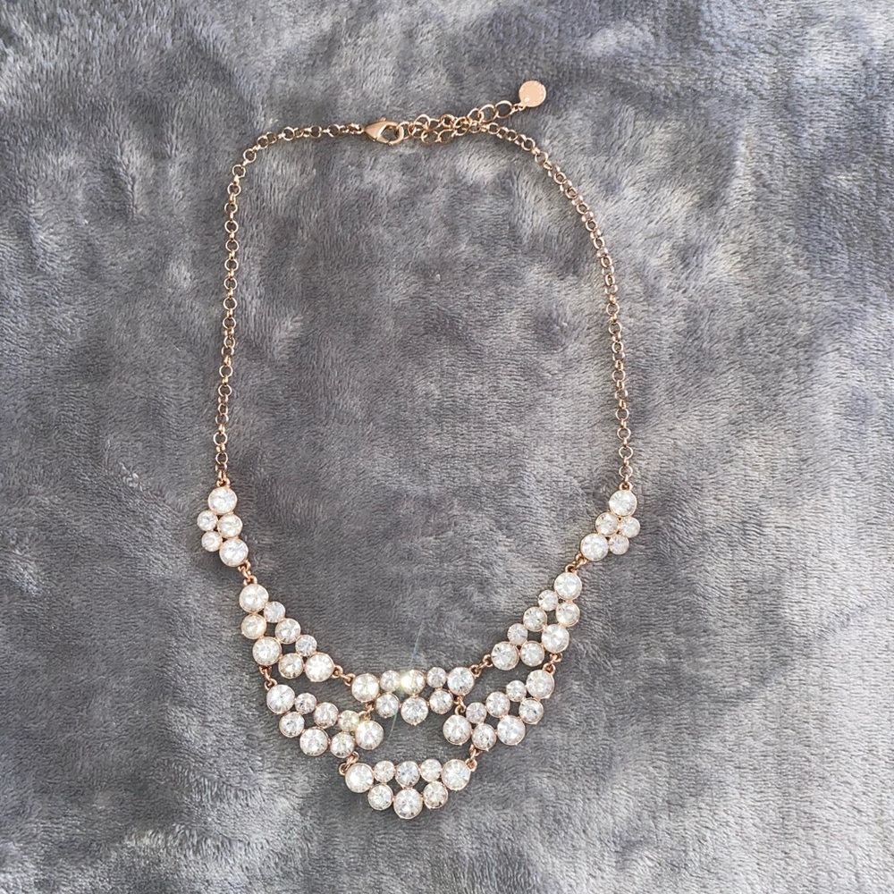 Rose gold colored necklace